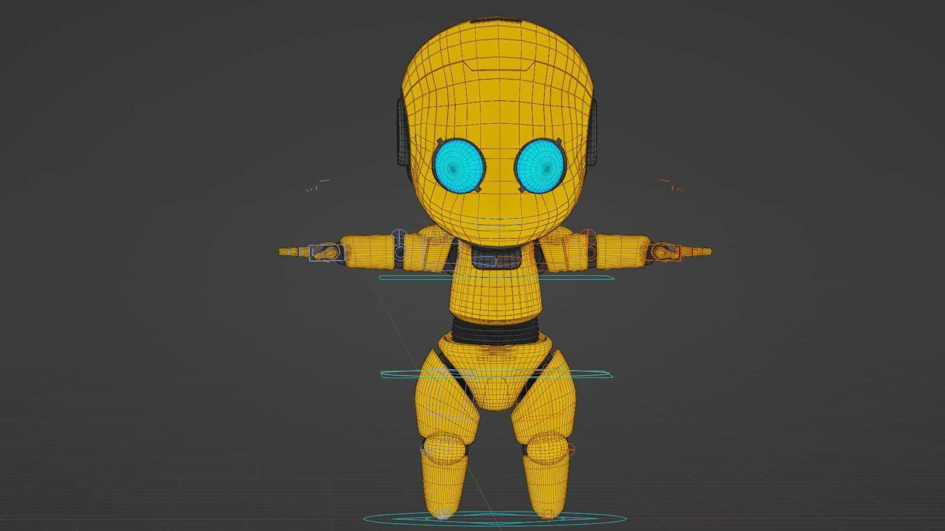 TOON BOT Rigged for Unreal Engine - Unity - MIXAMO 3D model_40