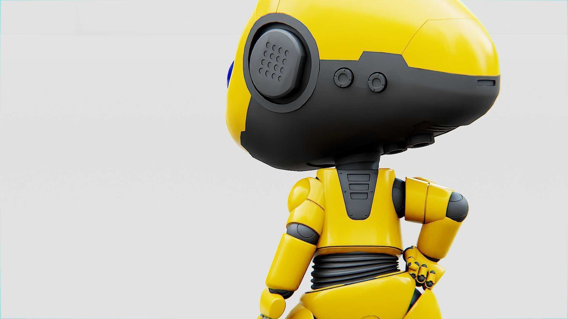 TOON BOT Rigged for Unreal Engine - Unity - MIXAMO 3D model_15