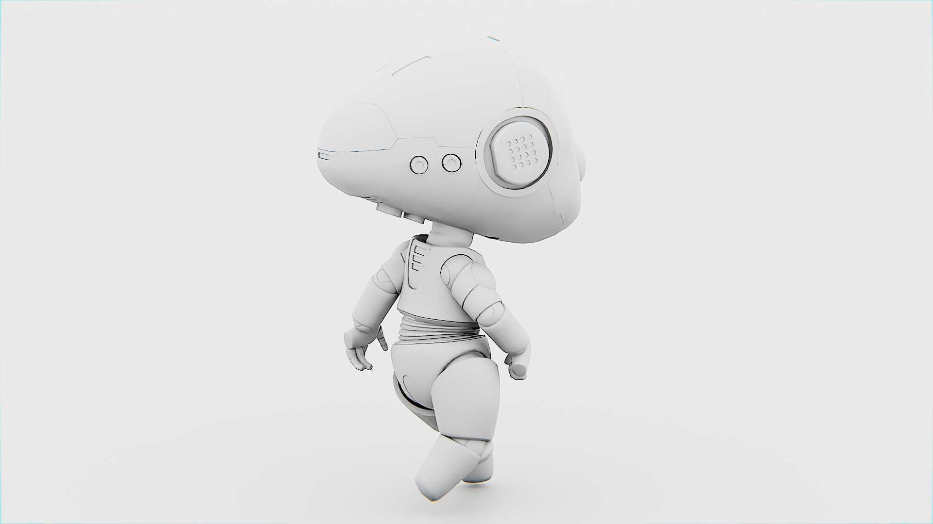 TOON BOT Rigged for Unreal Engine - Unity - MIXAMO 3D model_34