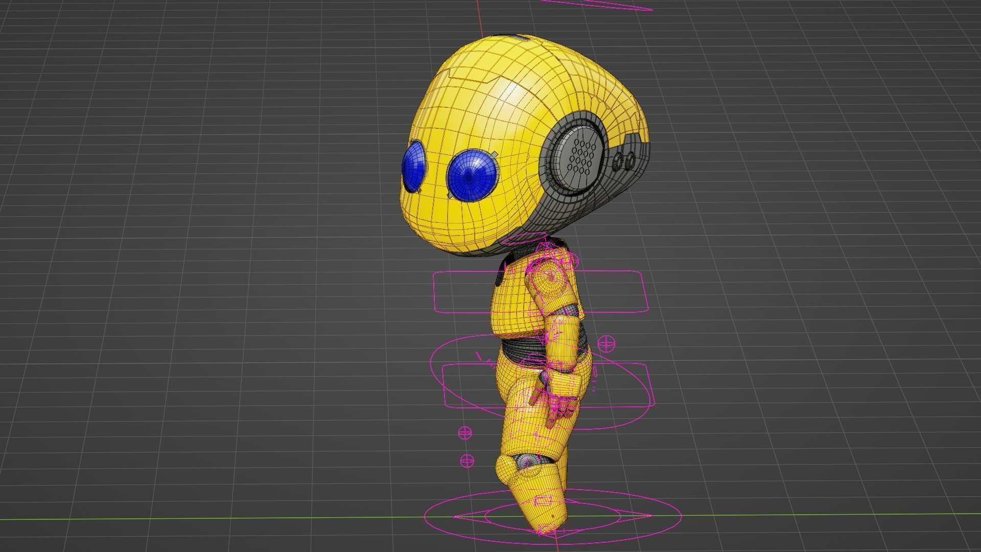 TOON BOT Rigged for Unreal Engine - Unity - MIXAMO 3D model_38