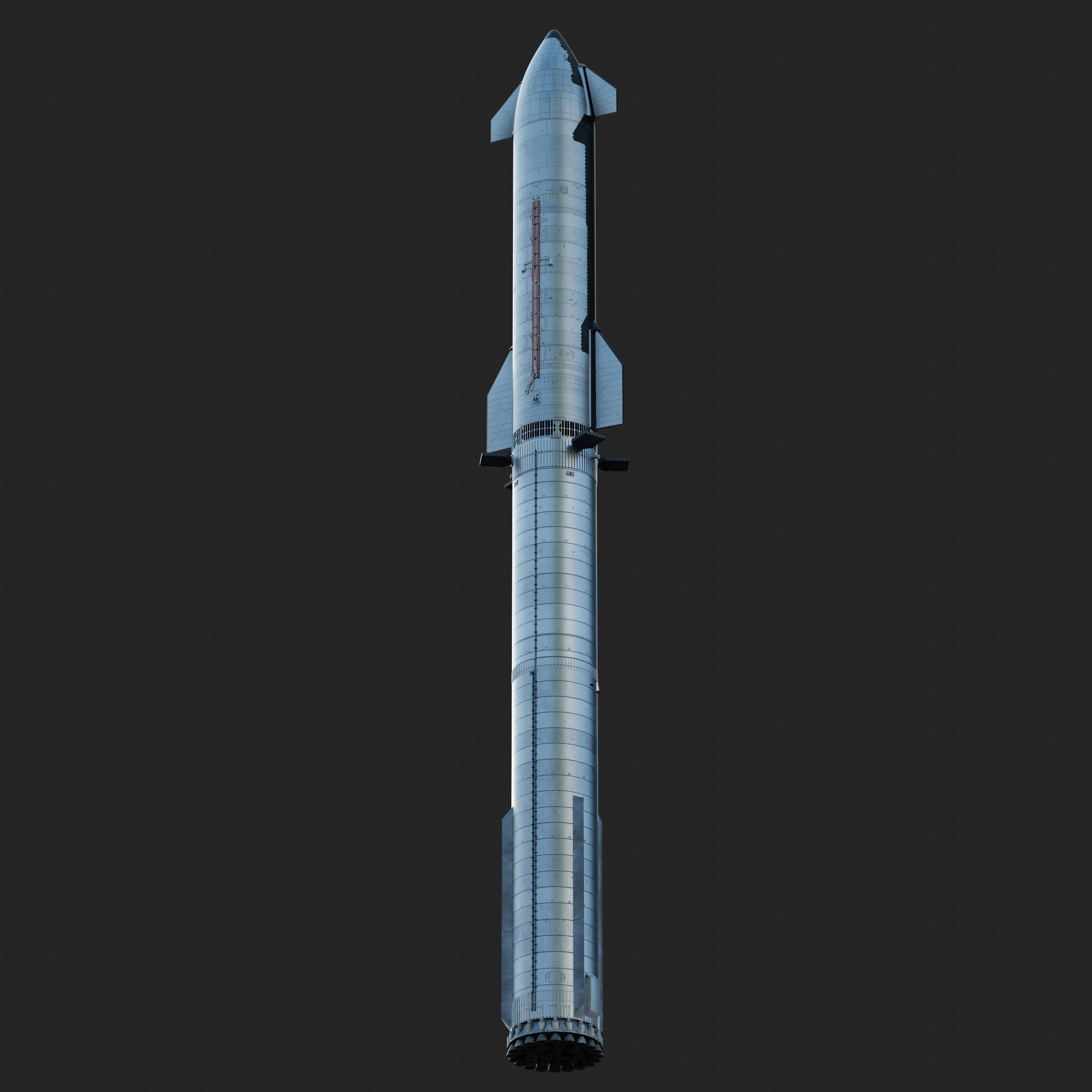 SpaceX Starship Block 2 3D model_2
