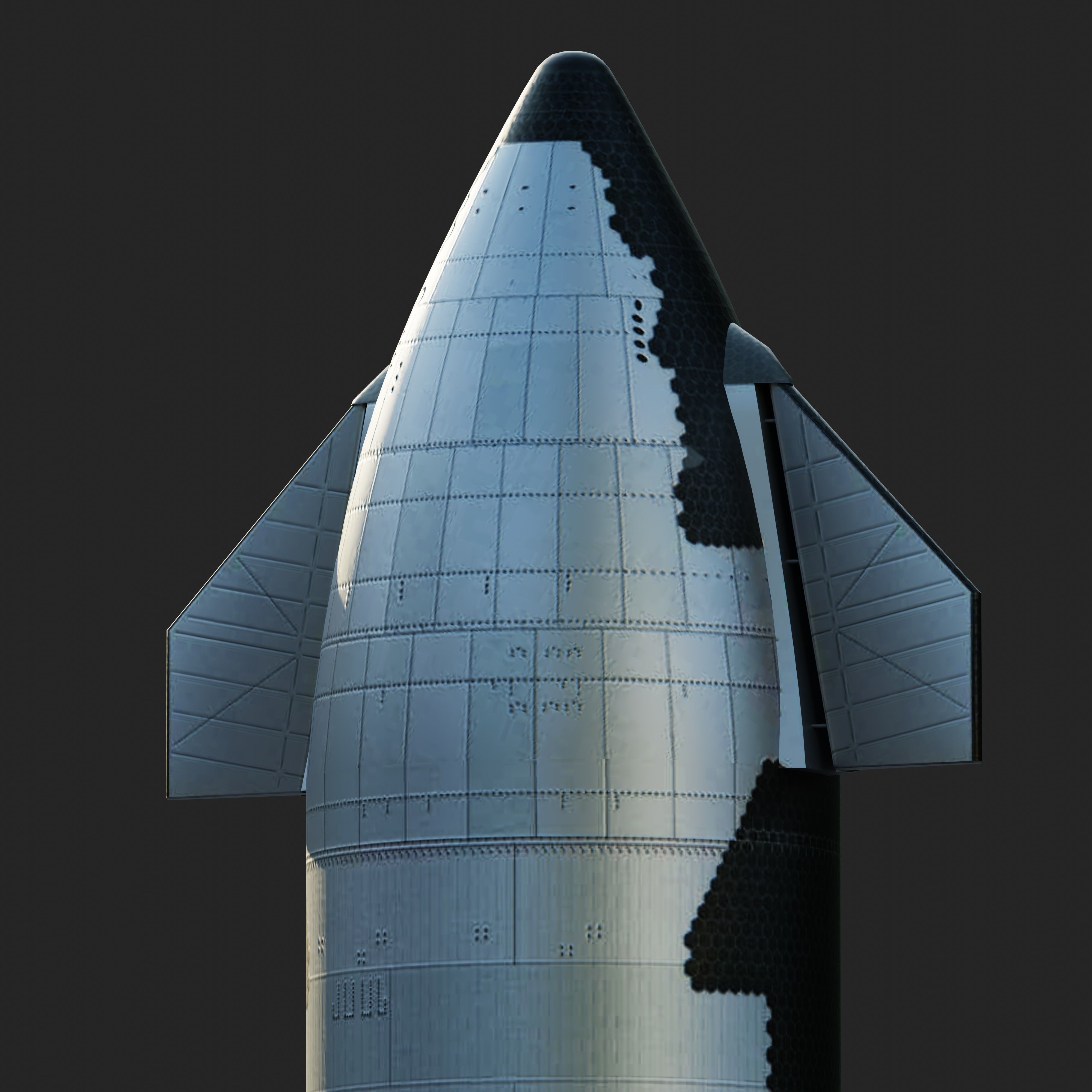 SpaceX Starship Block 2 3D model_5