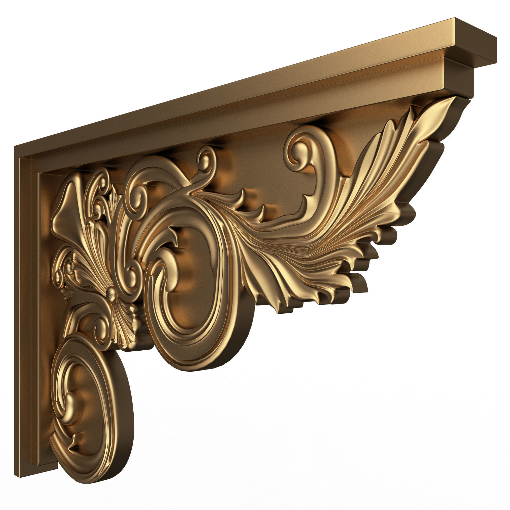 Stair Brackets 02 Low-poly 3D model_2
