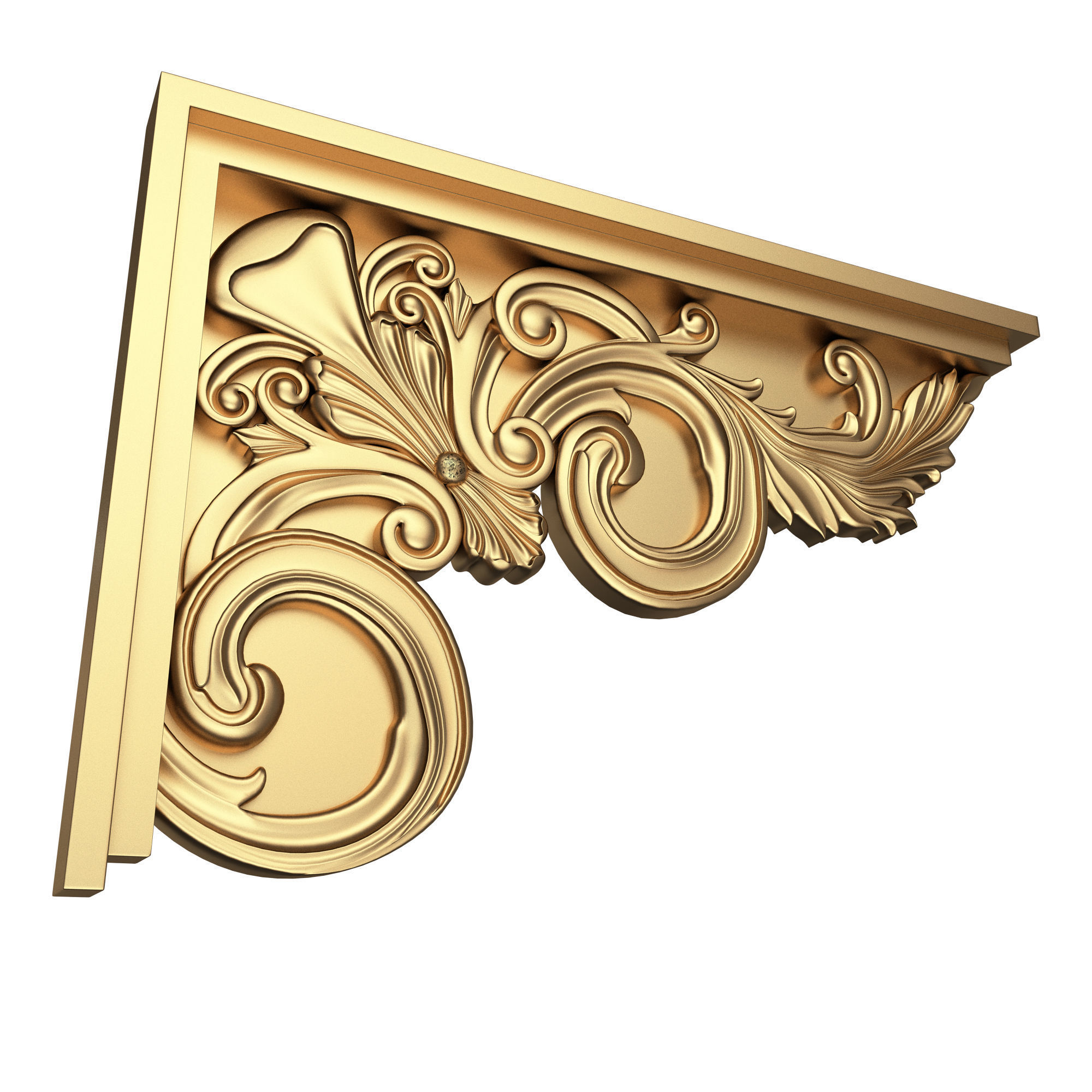 Stair Brackets 02 Low-poly 3D model_3