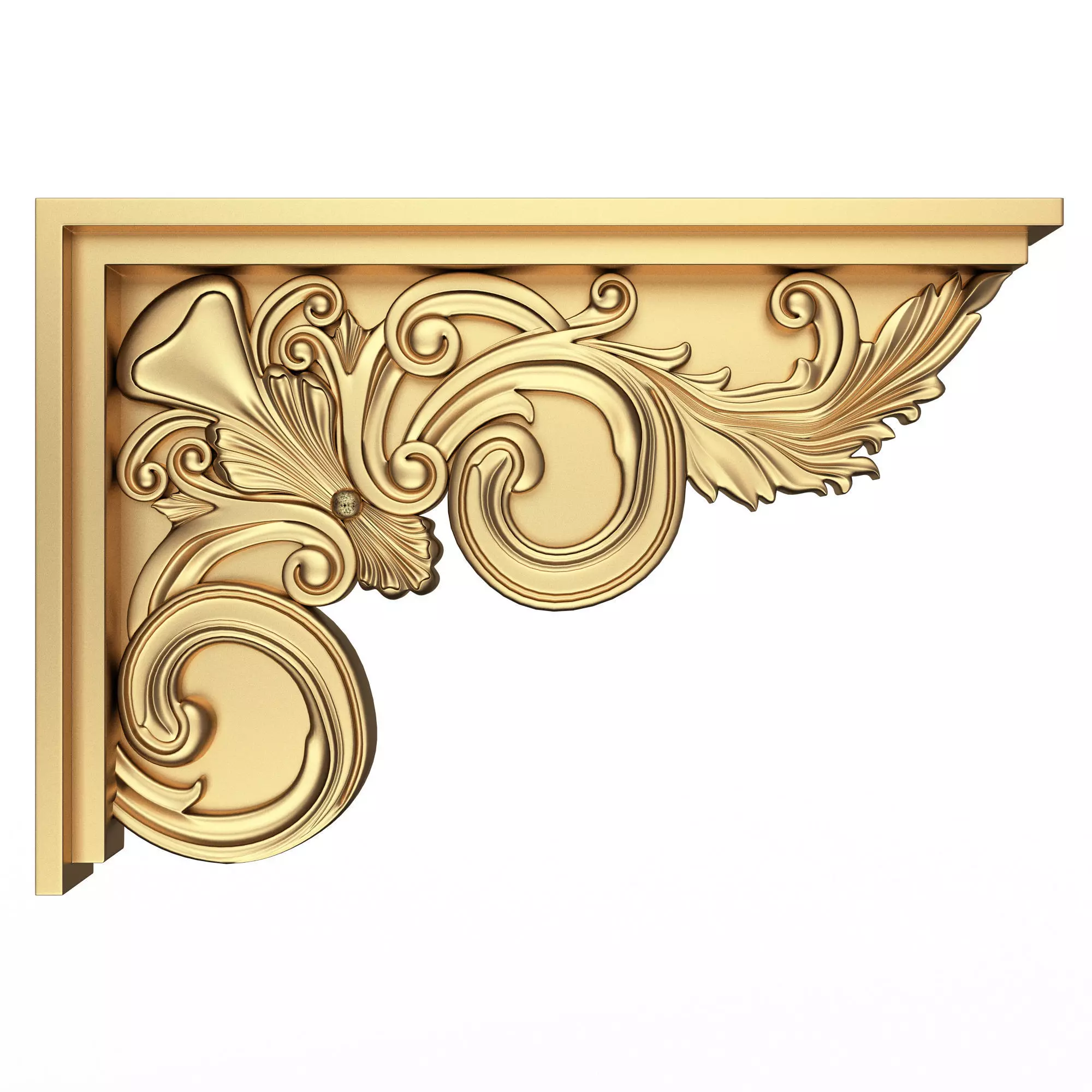 Stair Brackets 02 Low-poly 3D model_0