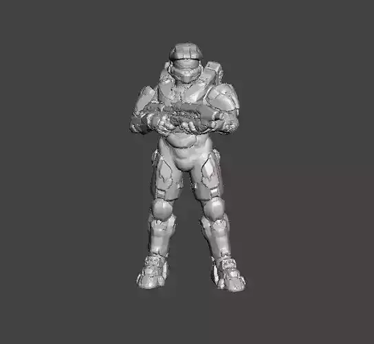 MASTER CHIEF MINIATURE MODEL FOR SCIFI GAMES AND RPG 3D print model