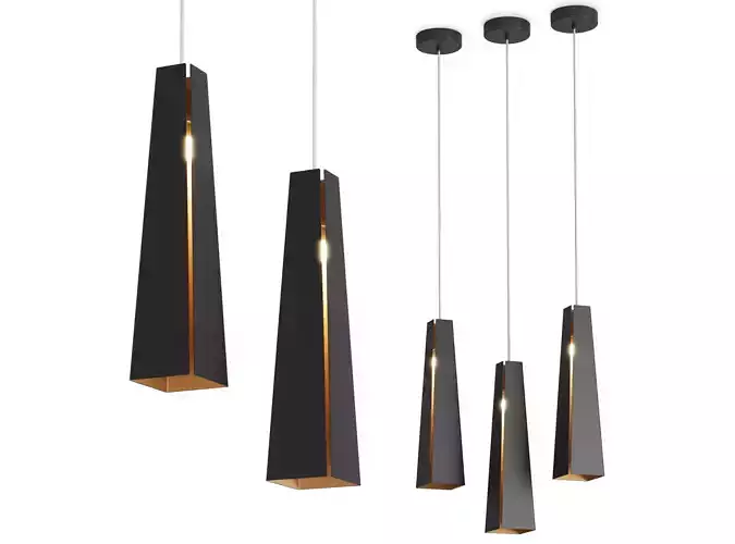 Pendant lamp Faro Barcelona PLUMA 3D model