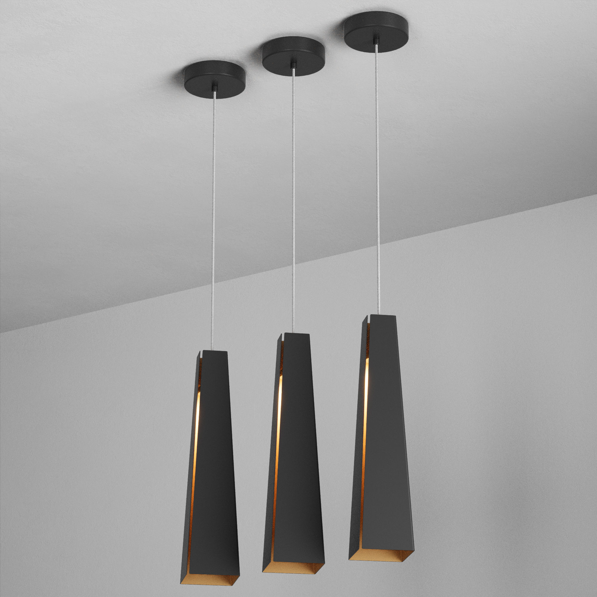 Pendant lamp Faro Barcelona PLUMA 3D model_6