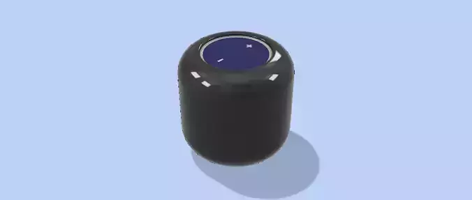 Cylinder Speaker Low Poly Model