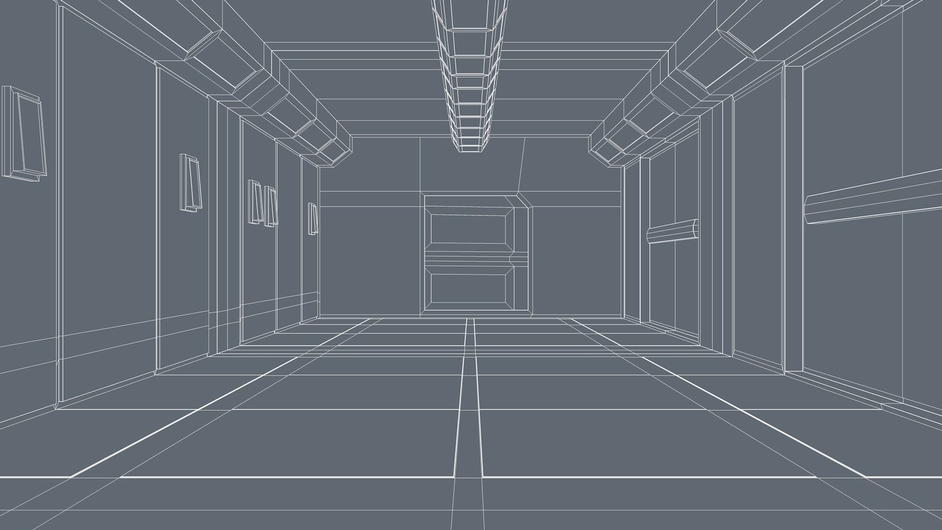 Apartment Corridor 3D model_11