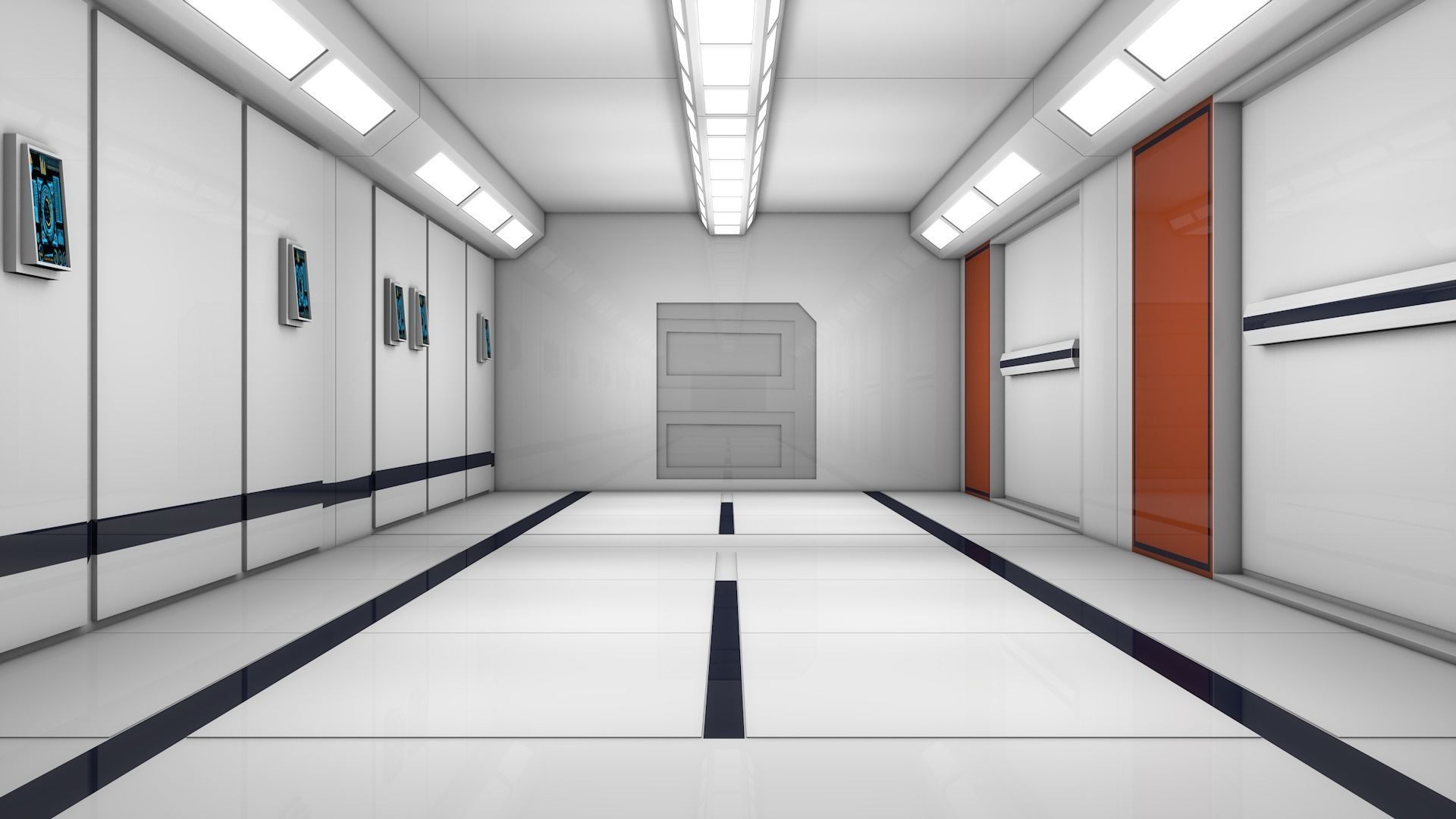 Apartment Corridor 3D model_5