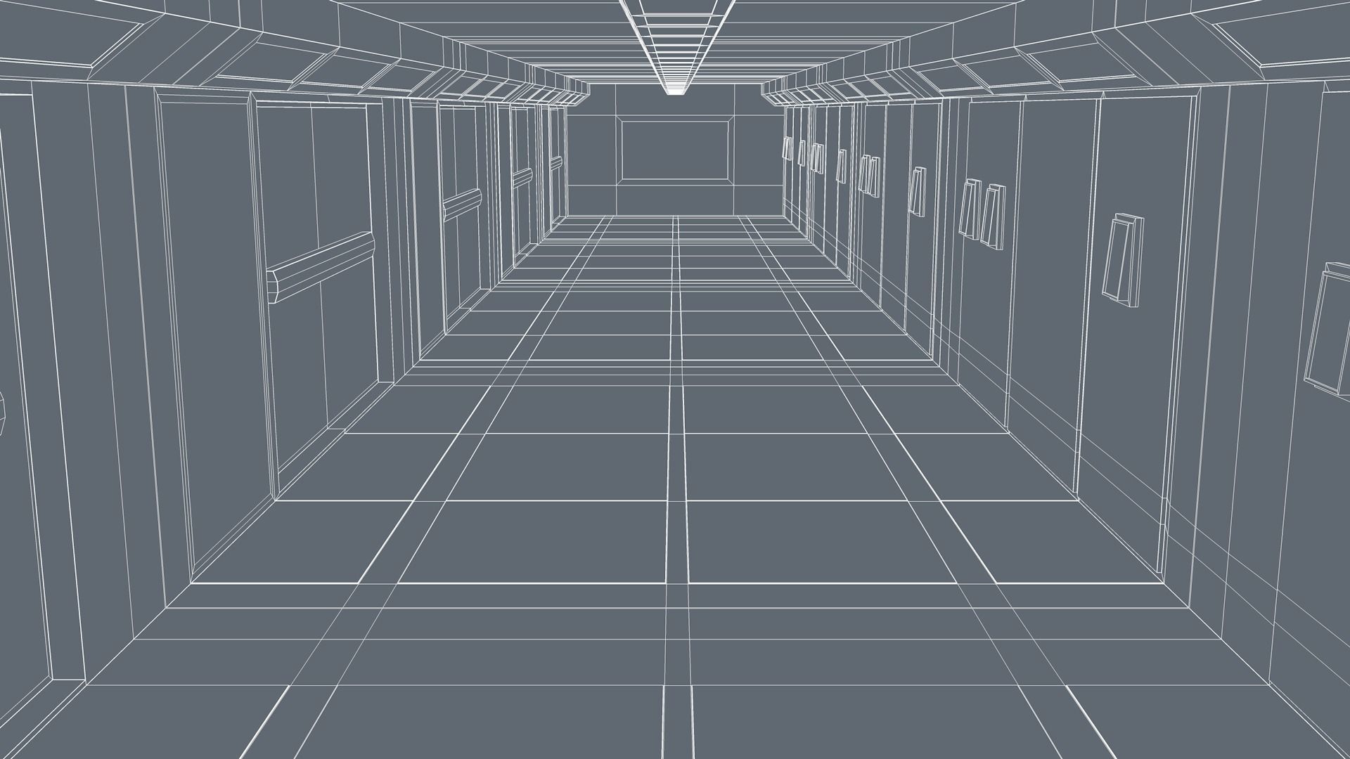 Apartment Corridor 3D model_8