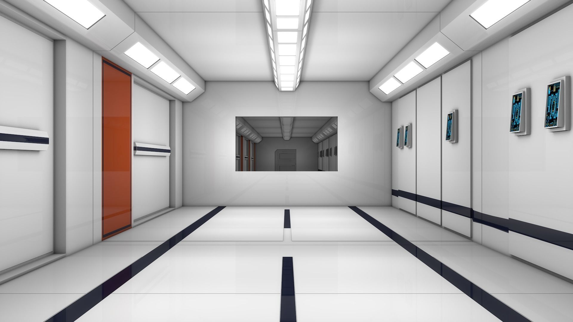 Apartment Corridor 3D model_4