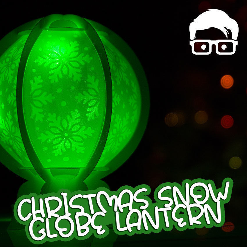 Christmas snow globe lantern Snowball DECORATION LIGHT 3D print model_1