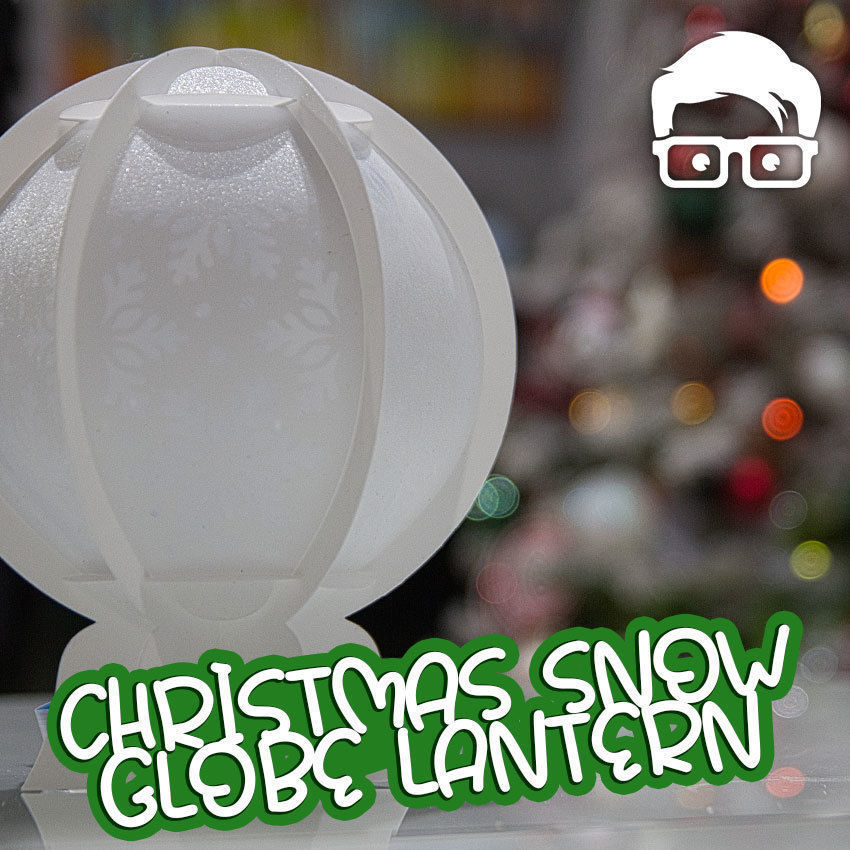 Christmas snow globe lantern Snowball DECORATION LIGHT 3D print model_3
