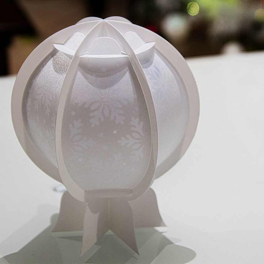 Christmas snow globe lantern Snowball DECORATION LIGHT 3D print model_9