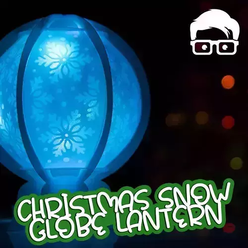 Christmas snow globe lantern Snowball DECORATION LIGHT 3D print model