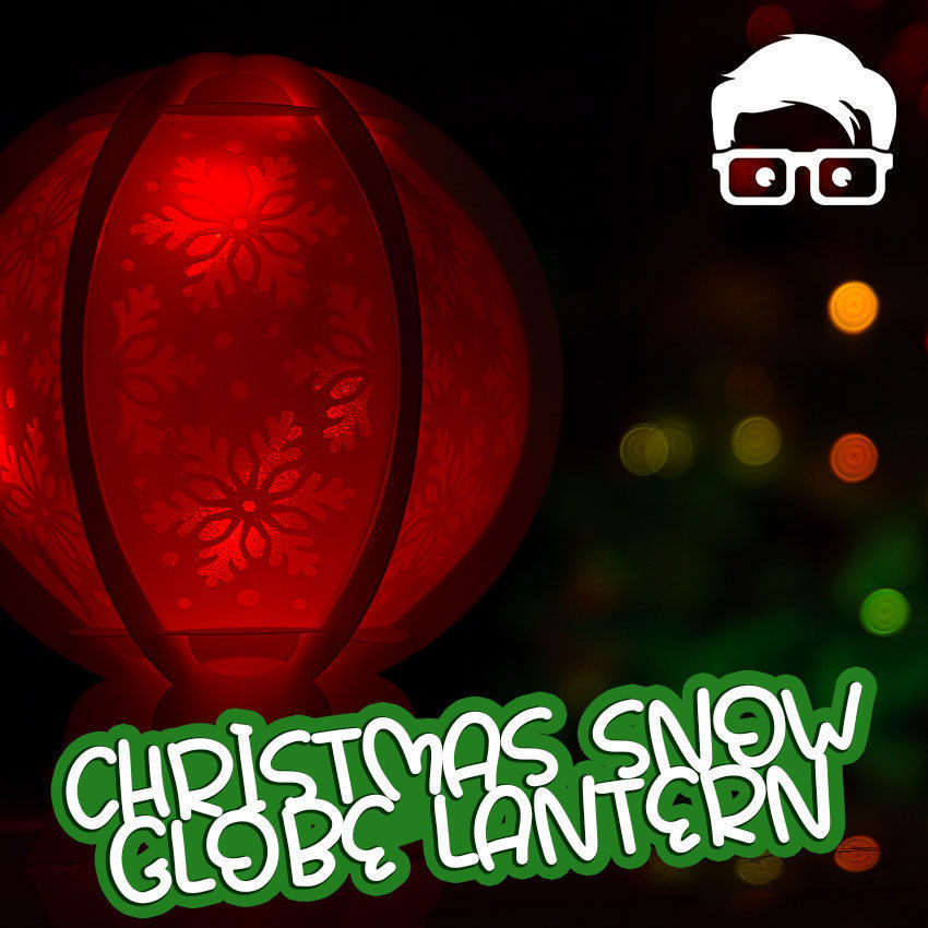 Christmas snow globe lantern Snowball DECORATION LIGHT 3D print model_2