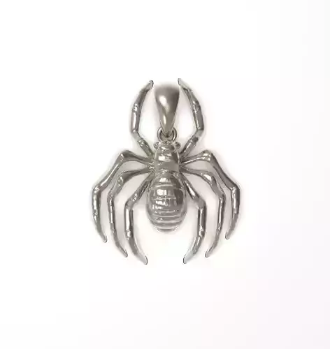 Spider Pendant 3D Printable Jewelry Necklace