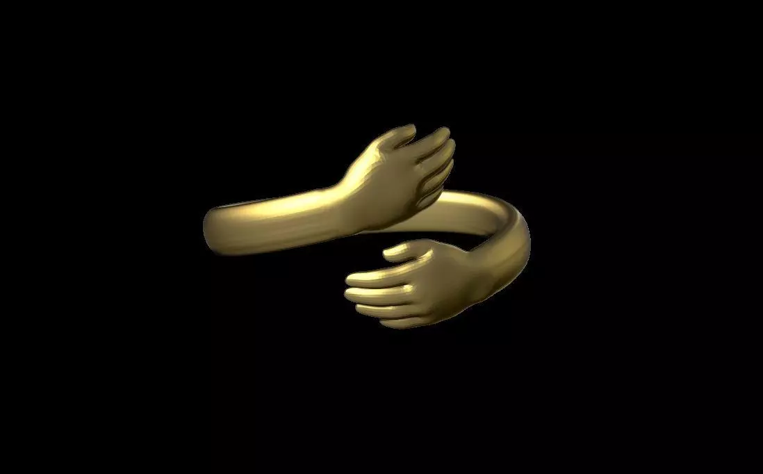 Hands ring 3D print model