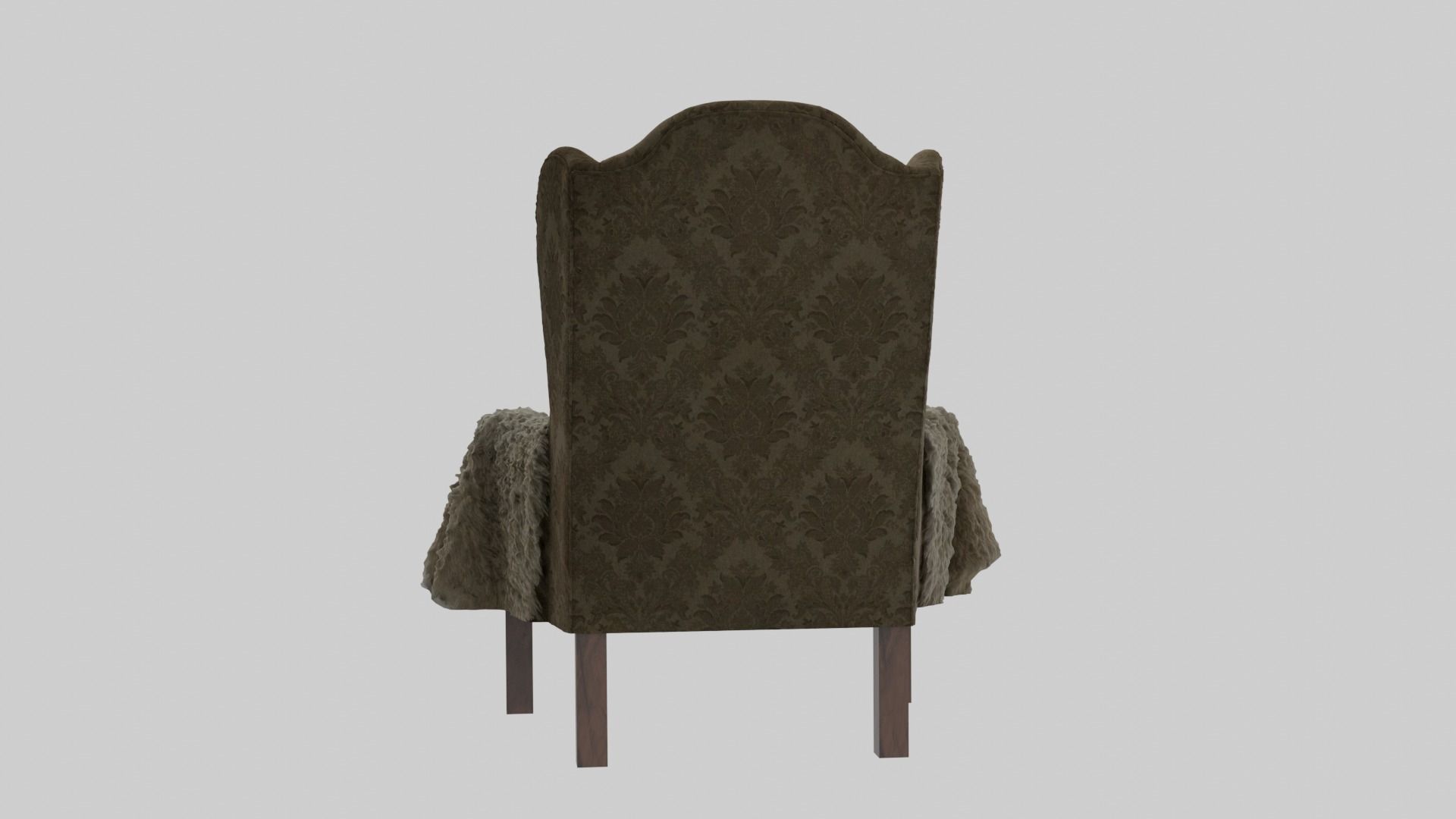 Acka furniture chair 3D model_2
