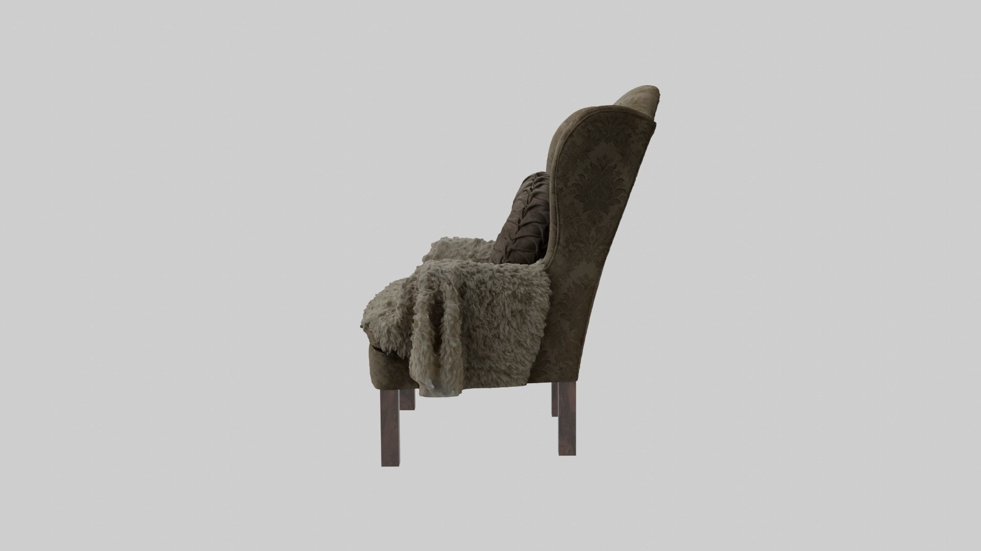 Acka furniture chair 3D model_1