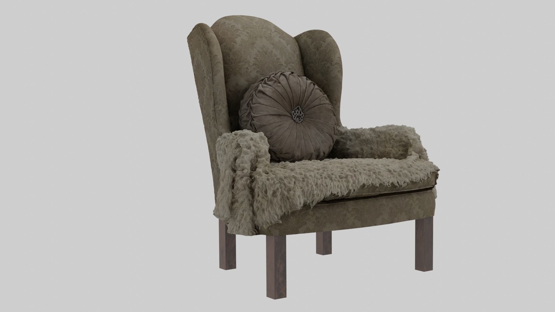 Acka furniture chair 3D model_3