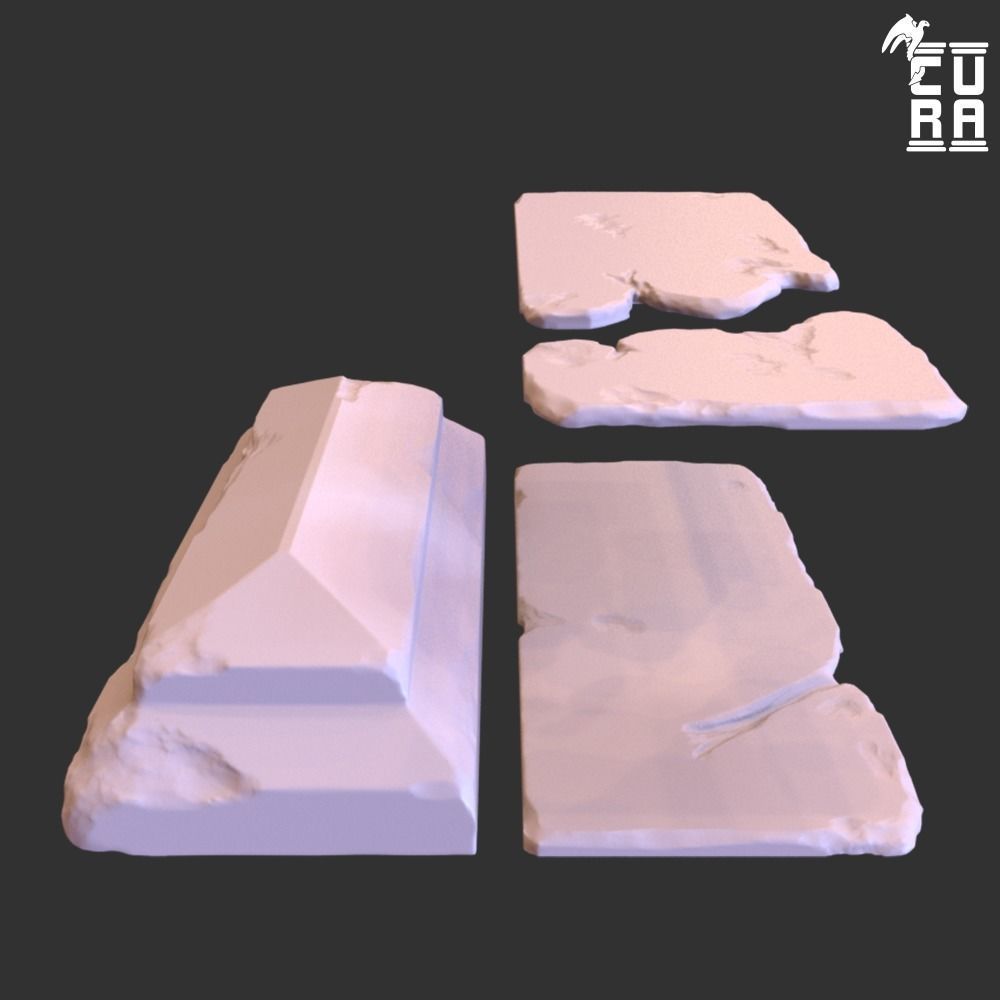 Tombs and coffin 3D print model_5