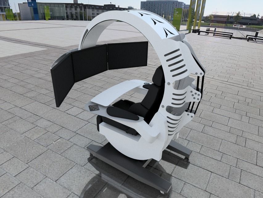 Gaming Chair 3D 3D model_4