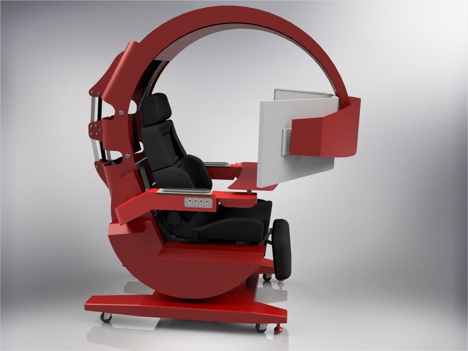 Gaming Chair 3D 3D model_1