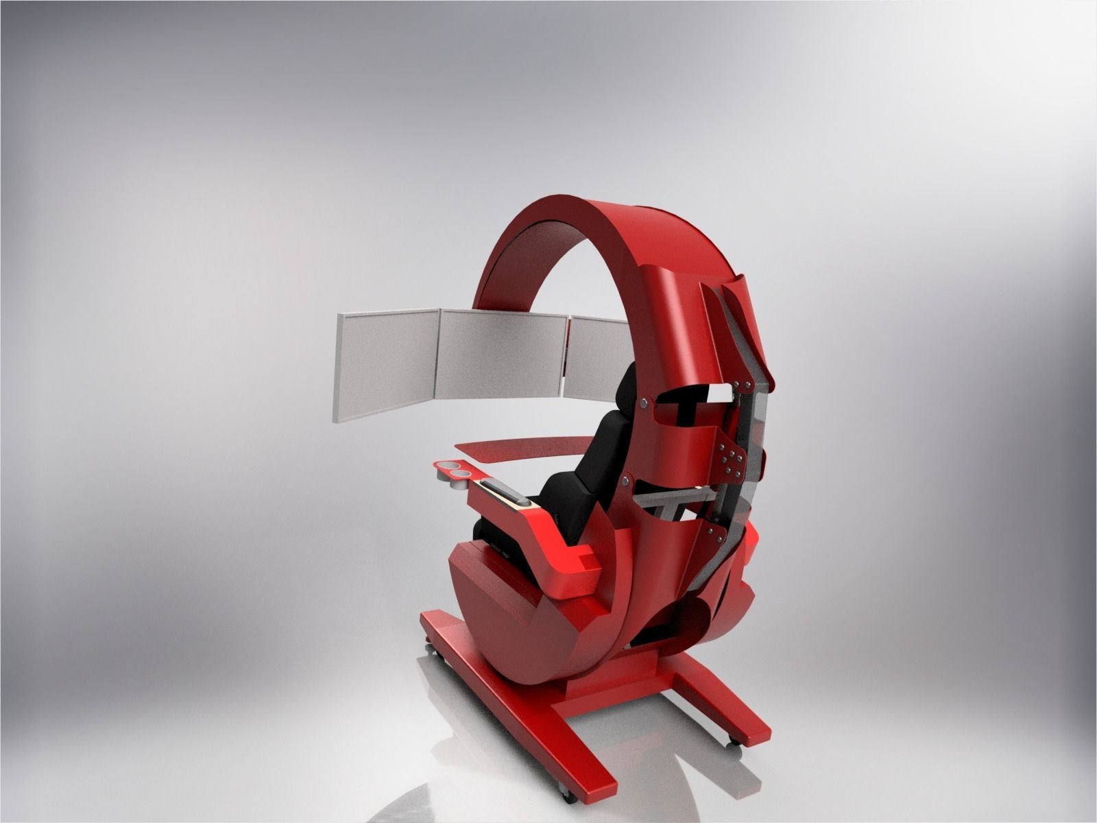 Gaming Chair 3D 3D model_2