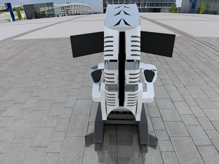 Gaming Chair 3D 3D model_3