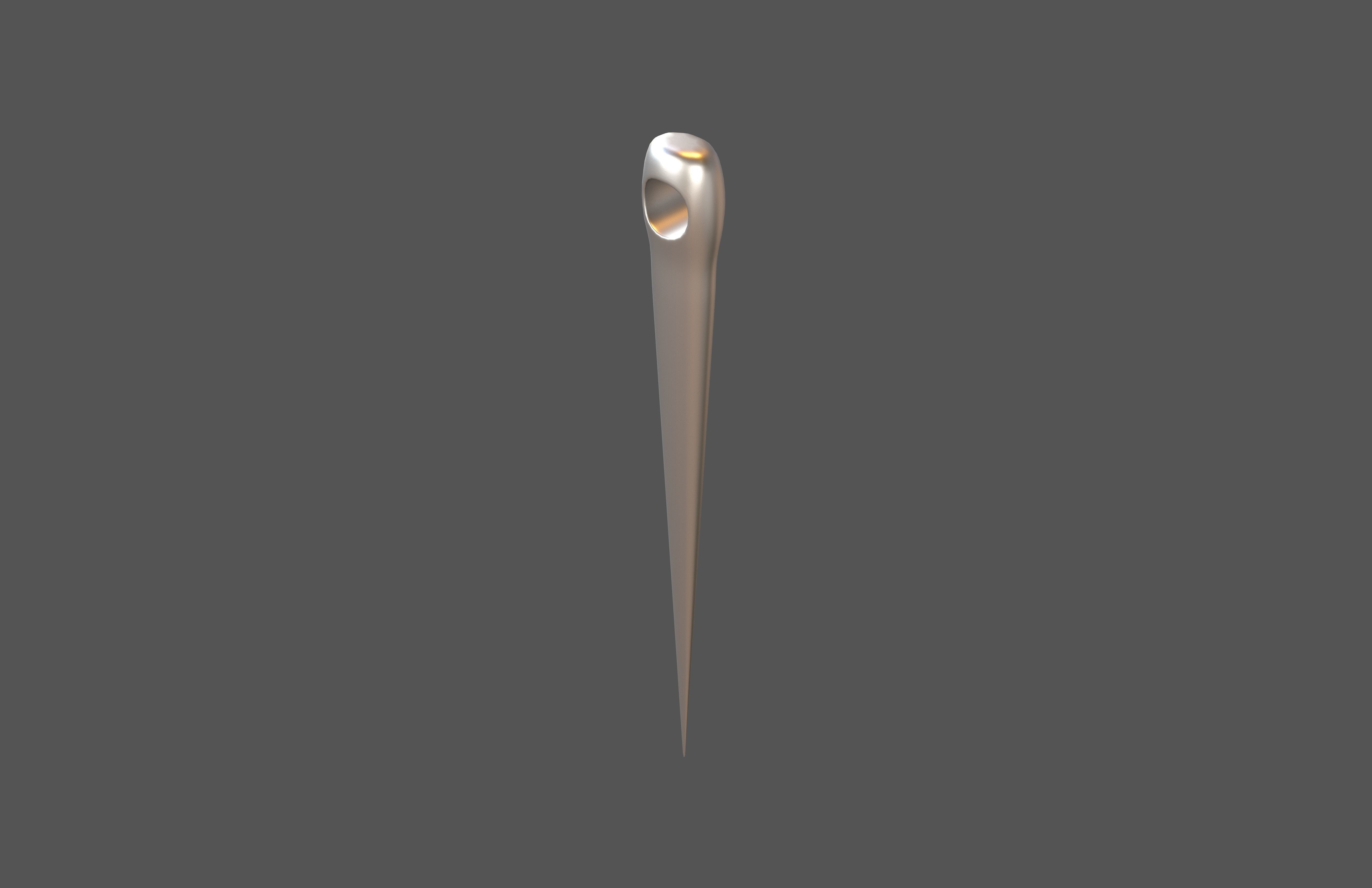 Cartoon Needle v1 001 Low-poly 3D model_2