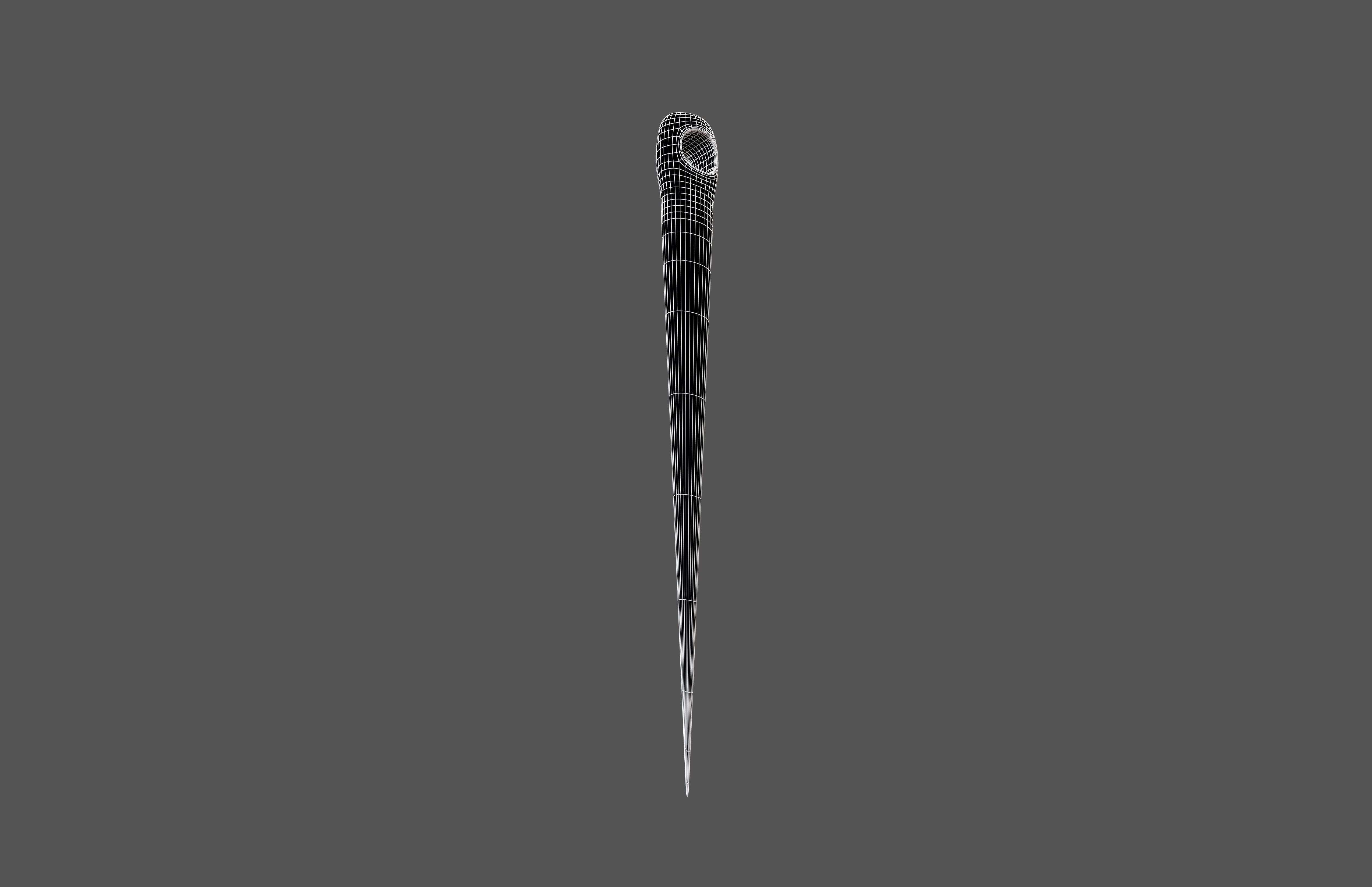 Cartoon Needle v1 001 Low-poly 3D model_7