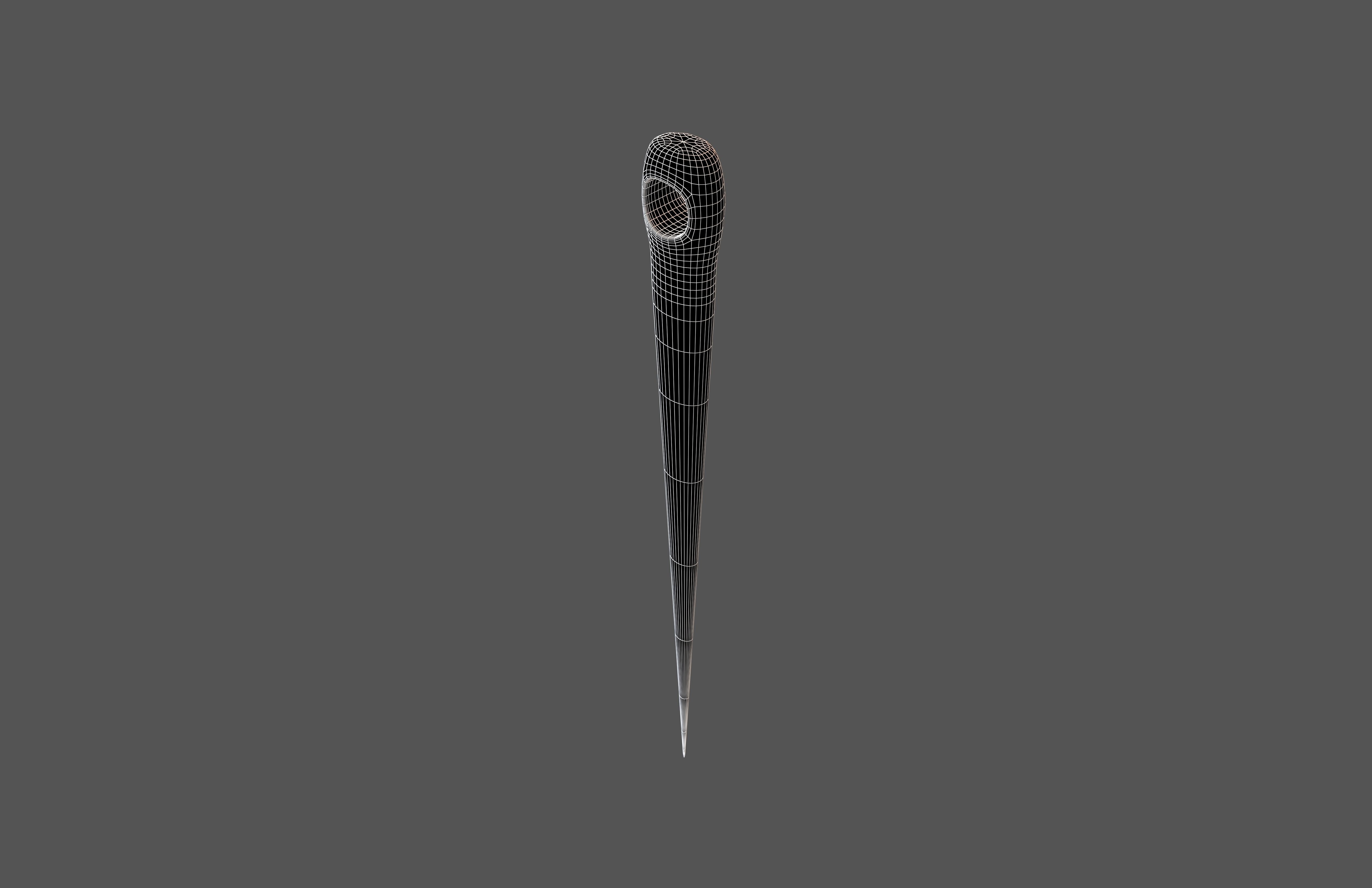 Cartoon Needle v1 001 Low-poly 3D model_6