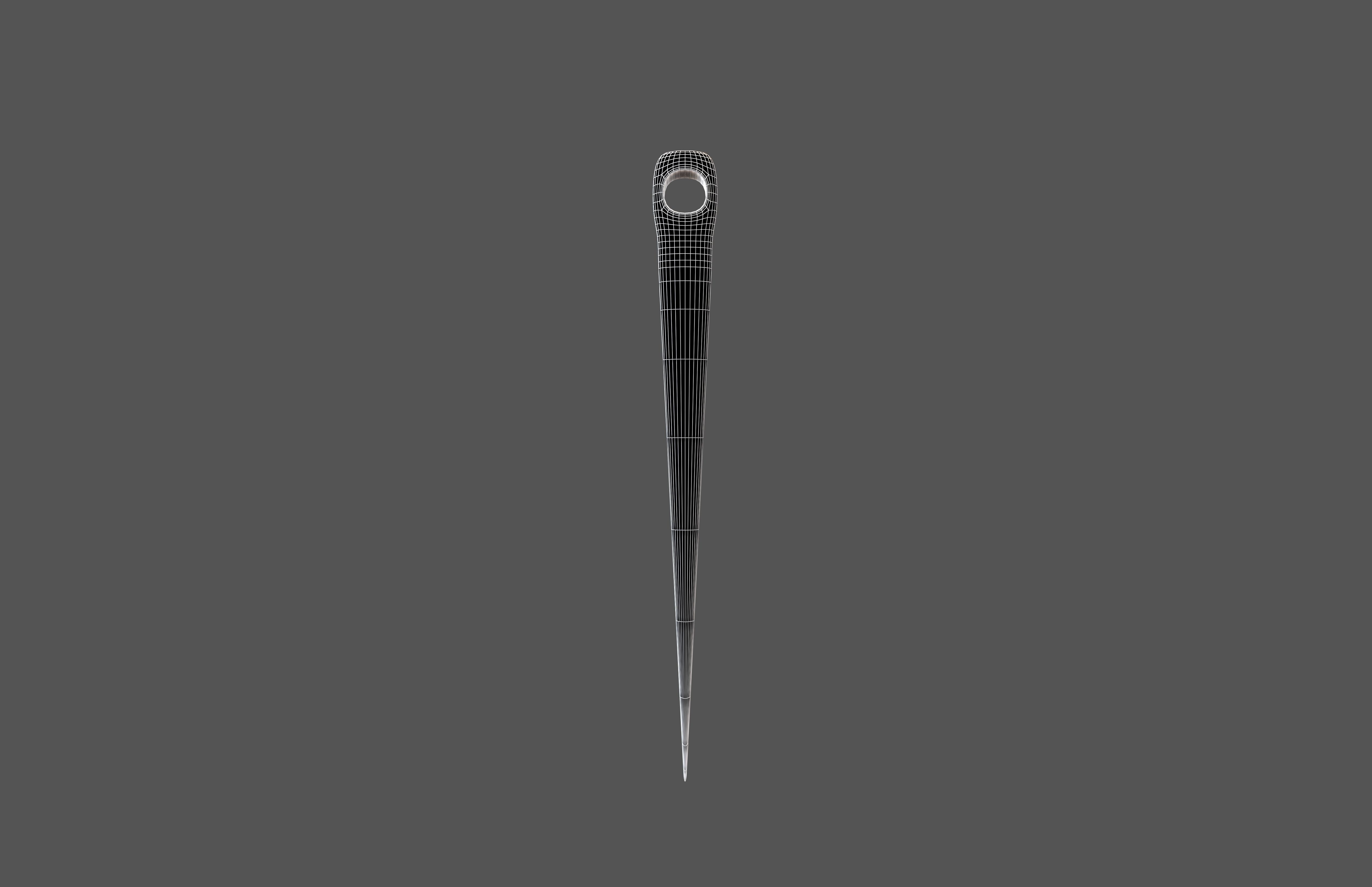Cartoon Needle v1 001 Low-poly 3D model_4