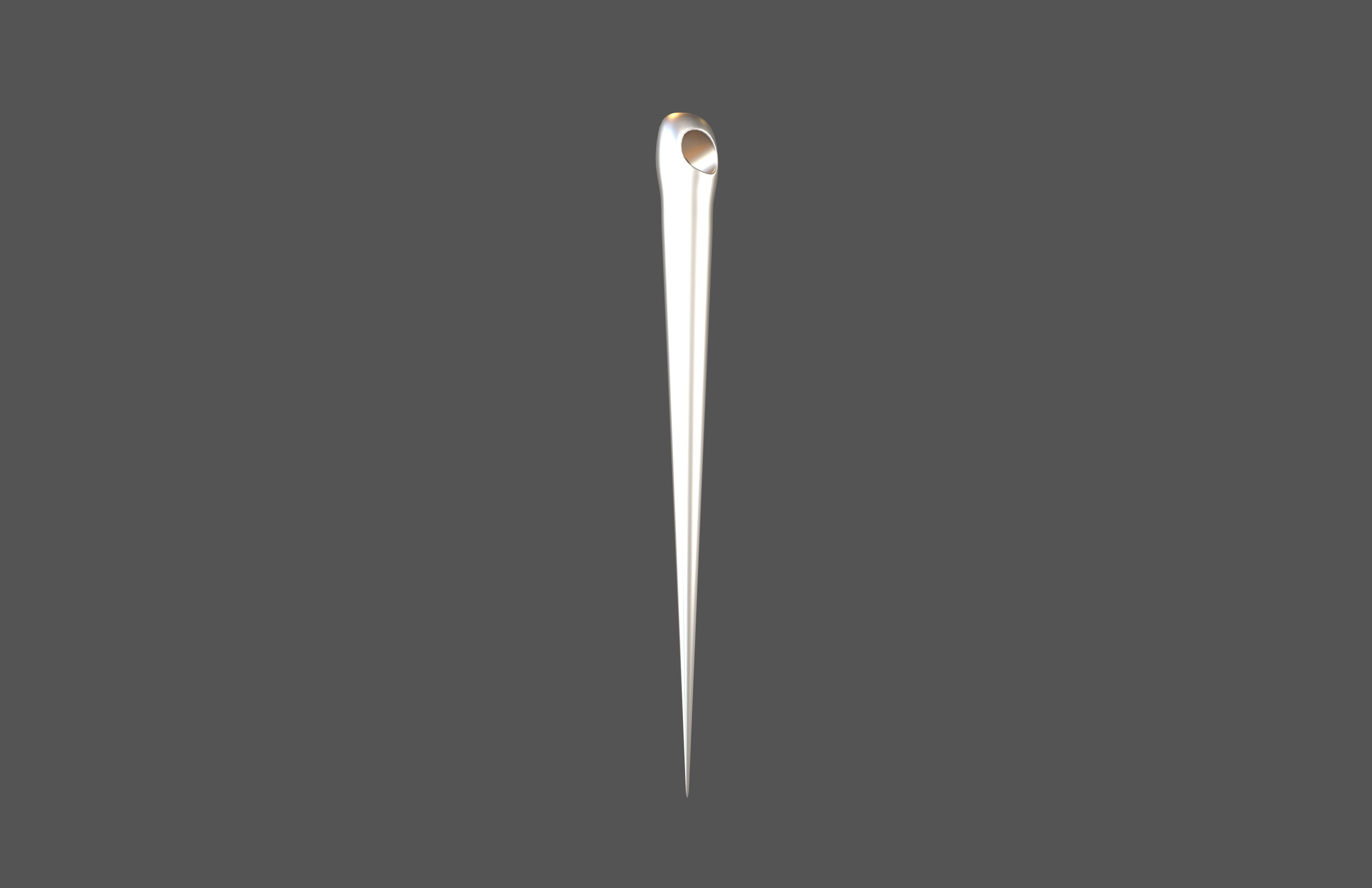 Cartoon Needle v1 001 Low-poly 3D model_3