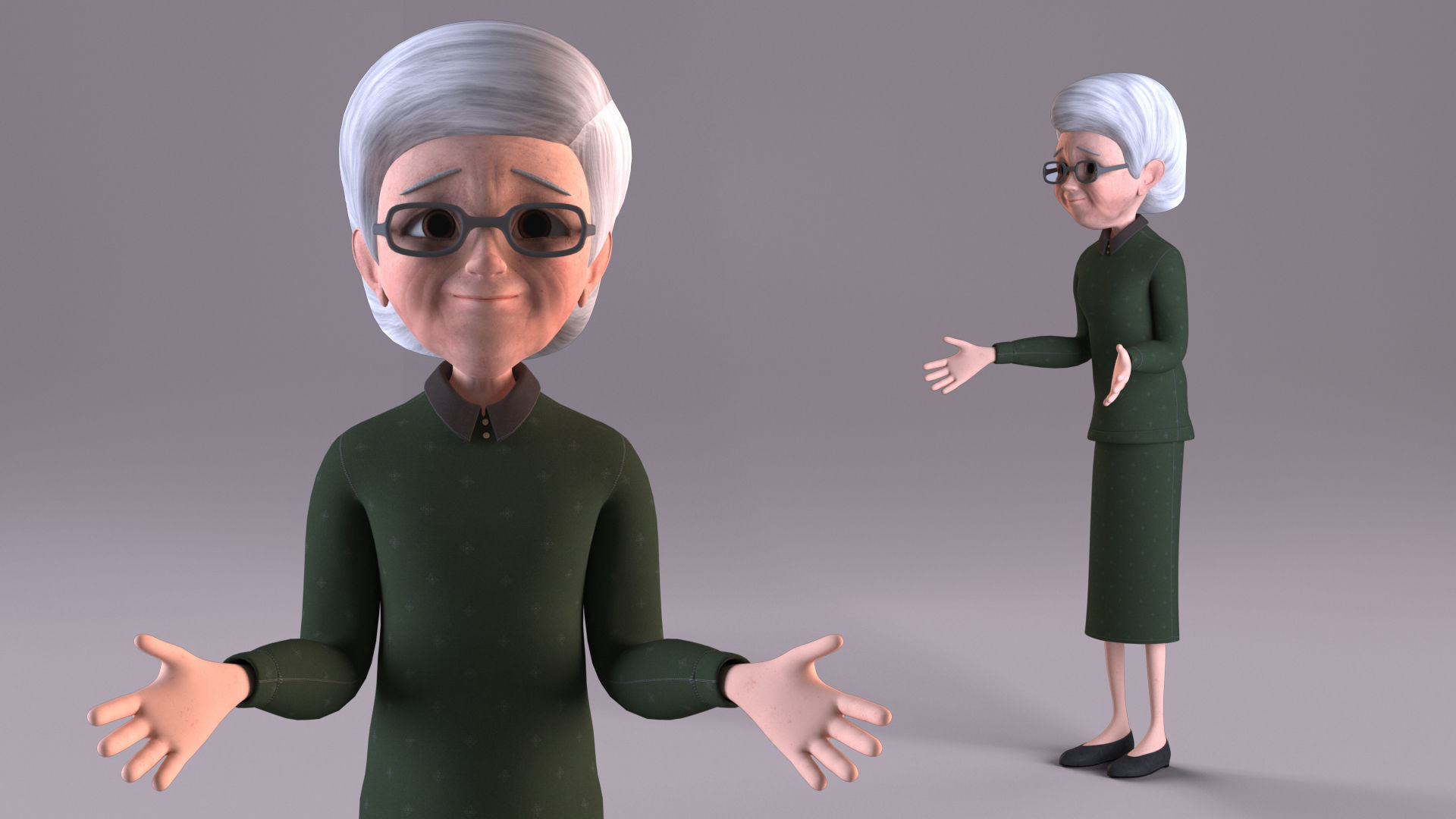 Cartoon Family Pack - 8 Character 3D Model Collection_1