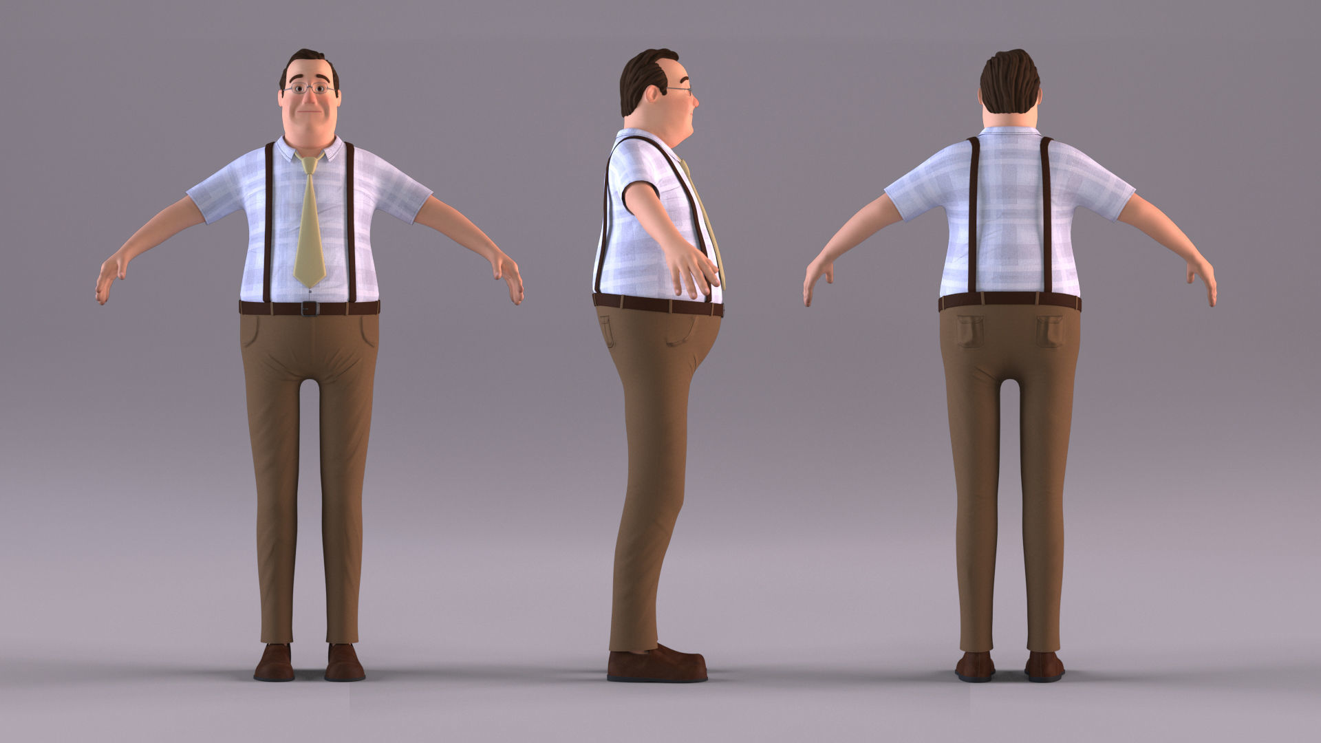 Cartoon Family Pack - 8 Character 3D Model Collection_8