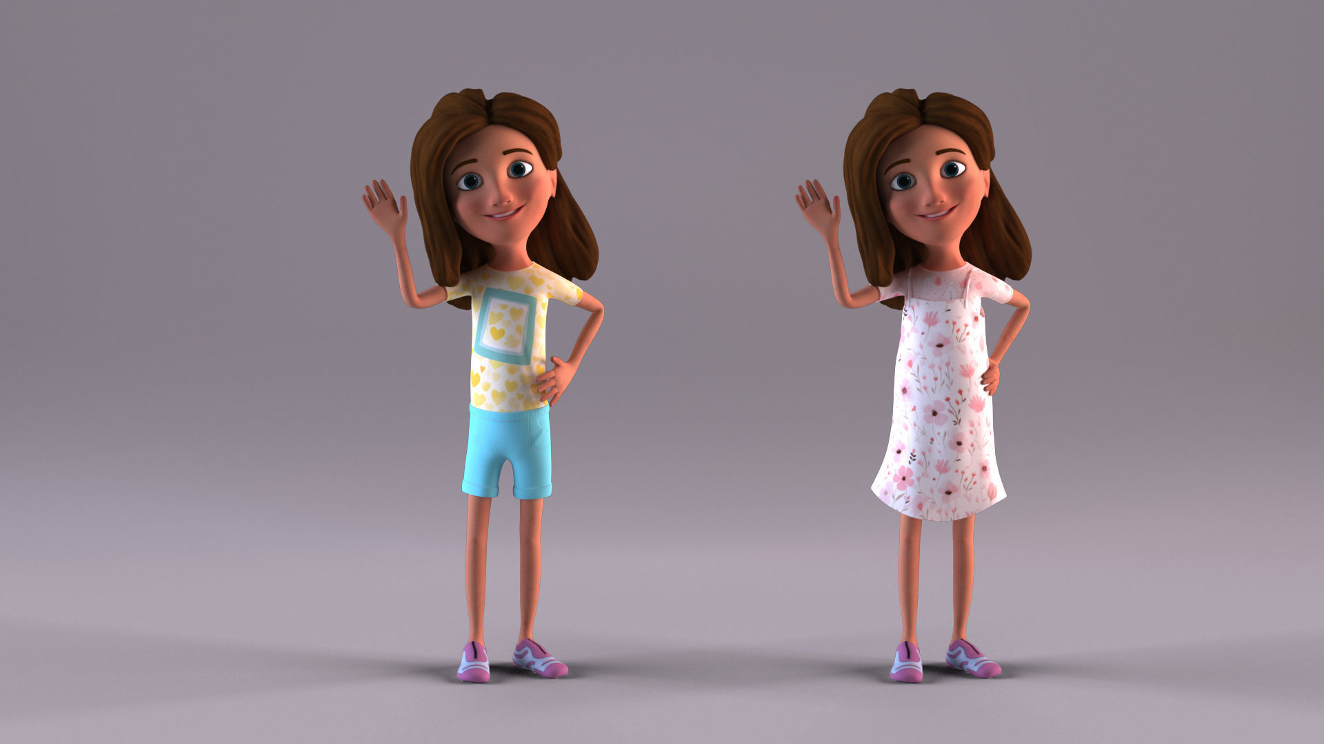 Cartoon Family Pack - 8 Character 3D Model Collection_11