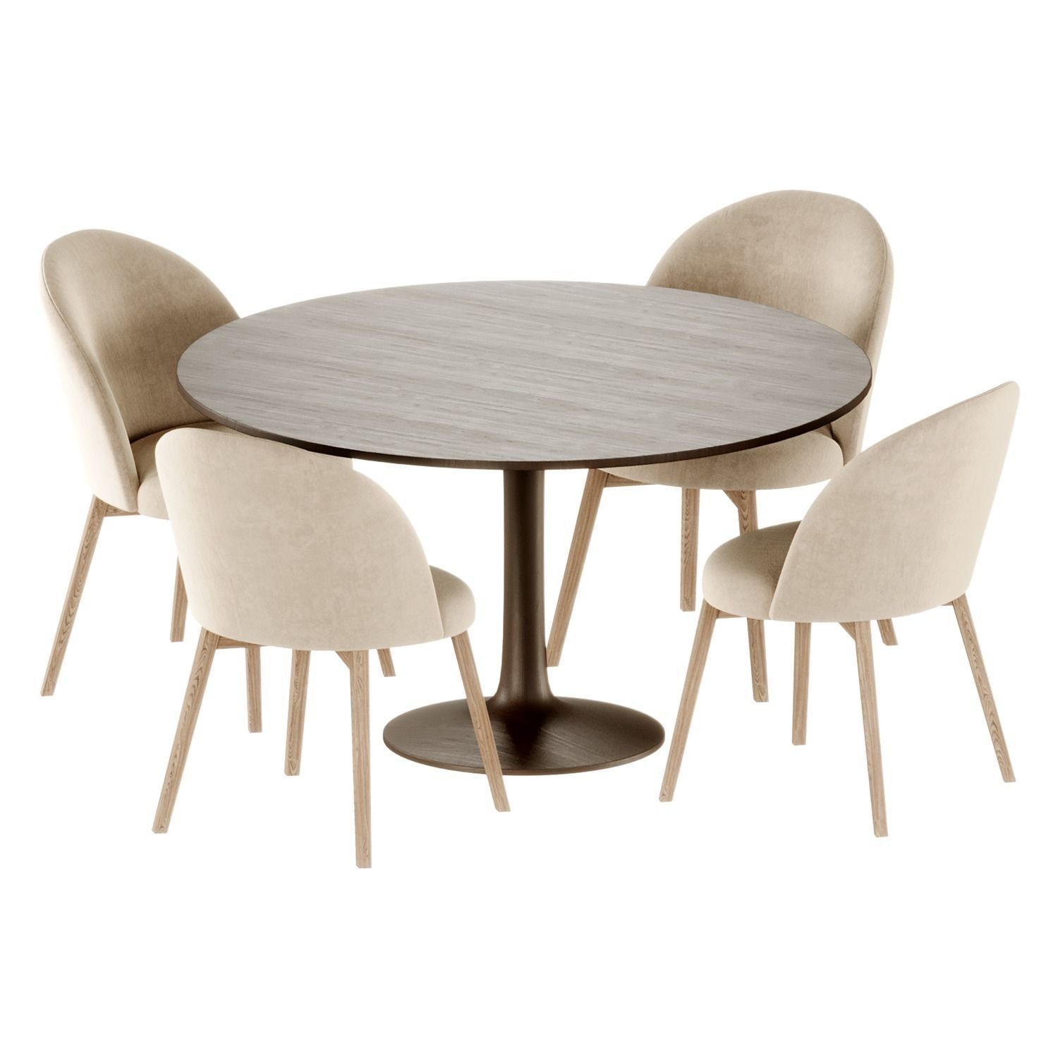 Dining set by Next 3D model_3