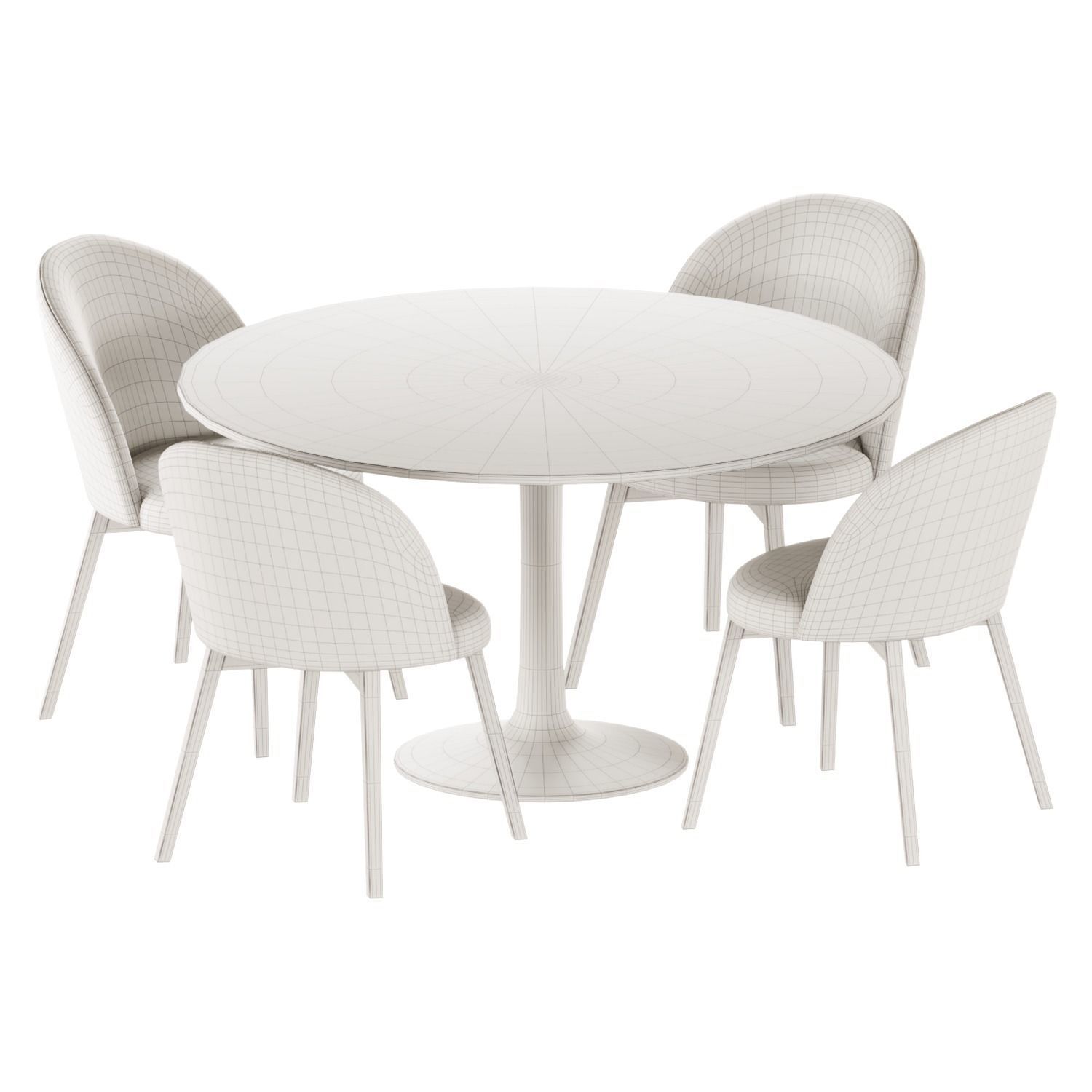 Dining set by Next 3D model_2