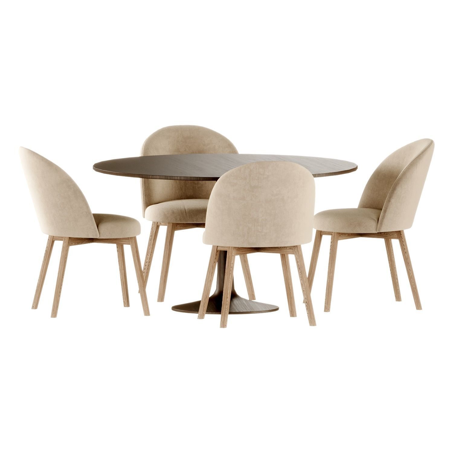 Dining set by Next 3D model_1