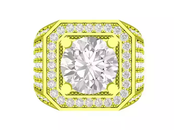 Korean Style Diamond Men Ring 7395A