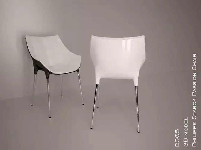 3d model passion chair philippe starck