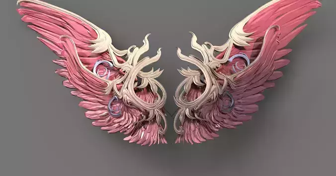 Dantes Beatrice Angel Wings 3D model