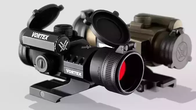 Vortex StrikeFire2 Red Dot Sight Low-poly 3D model