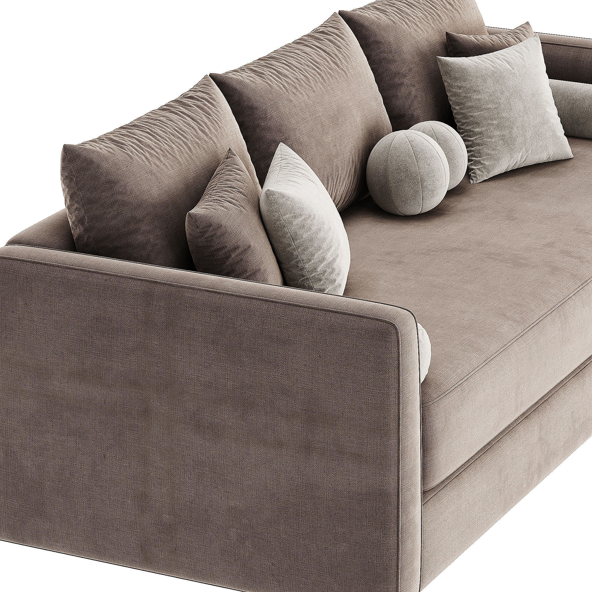 Aris Grande Deep Track Arm Sofa 3D model_4