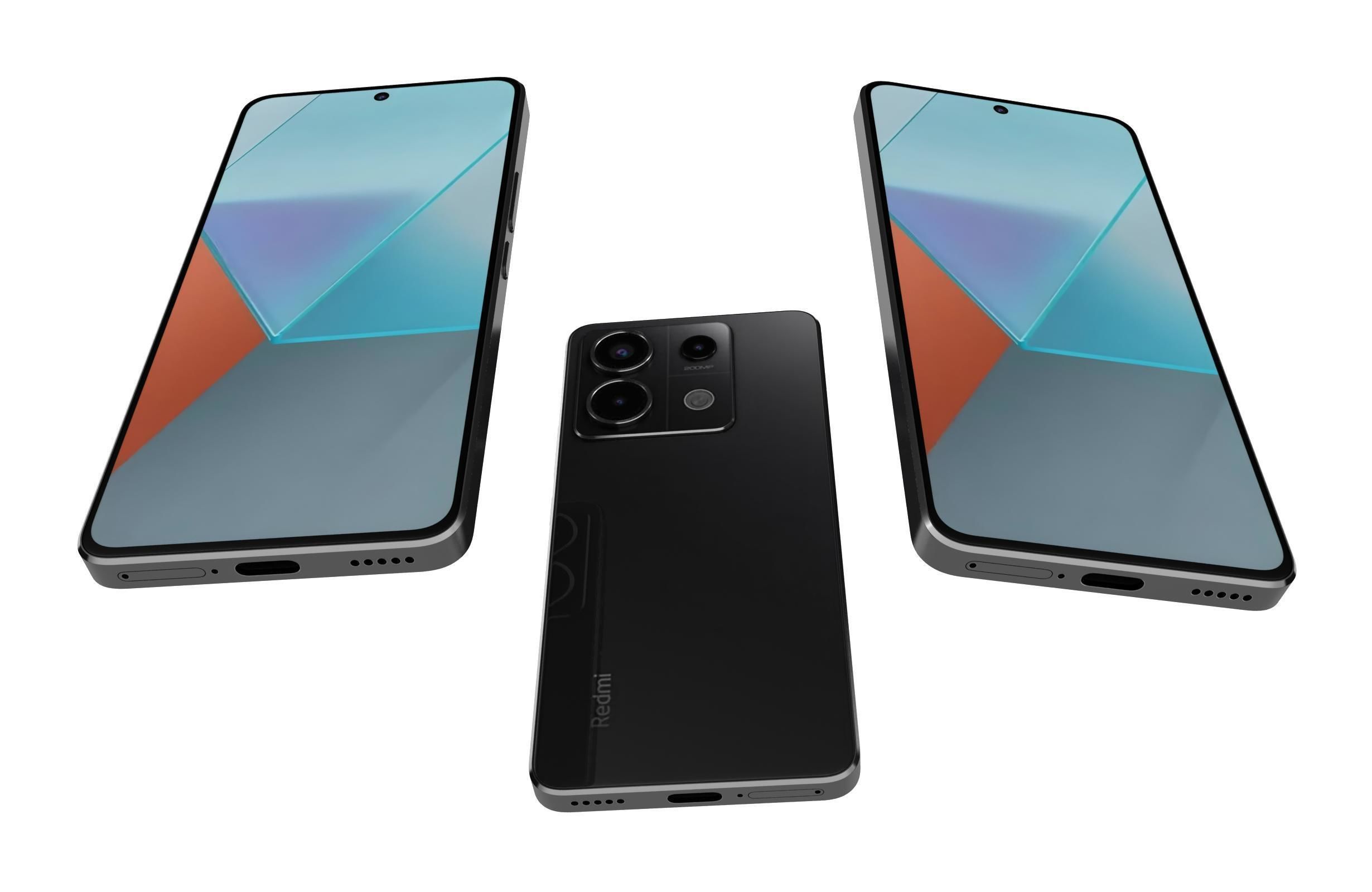 Xiaomi Redmi Note 13 Pro Black 3D model_2