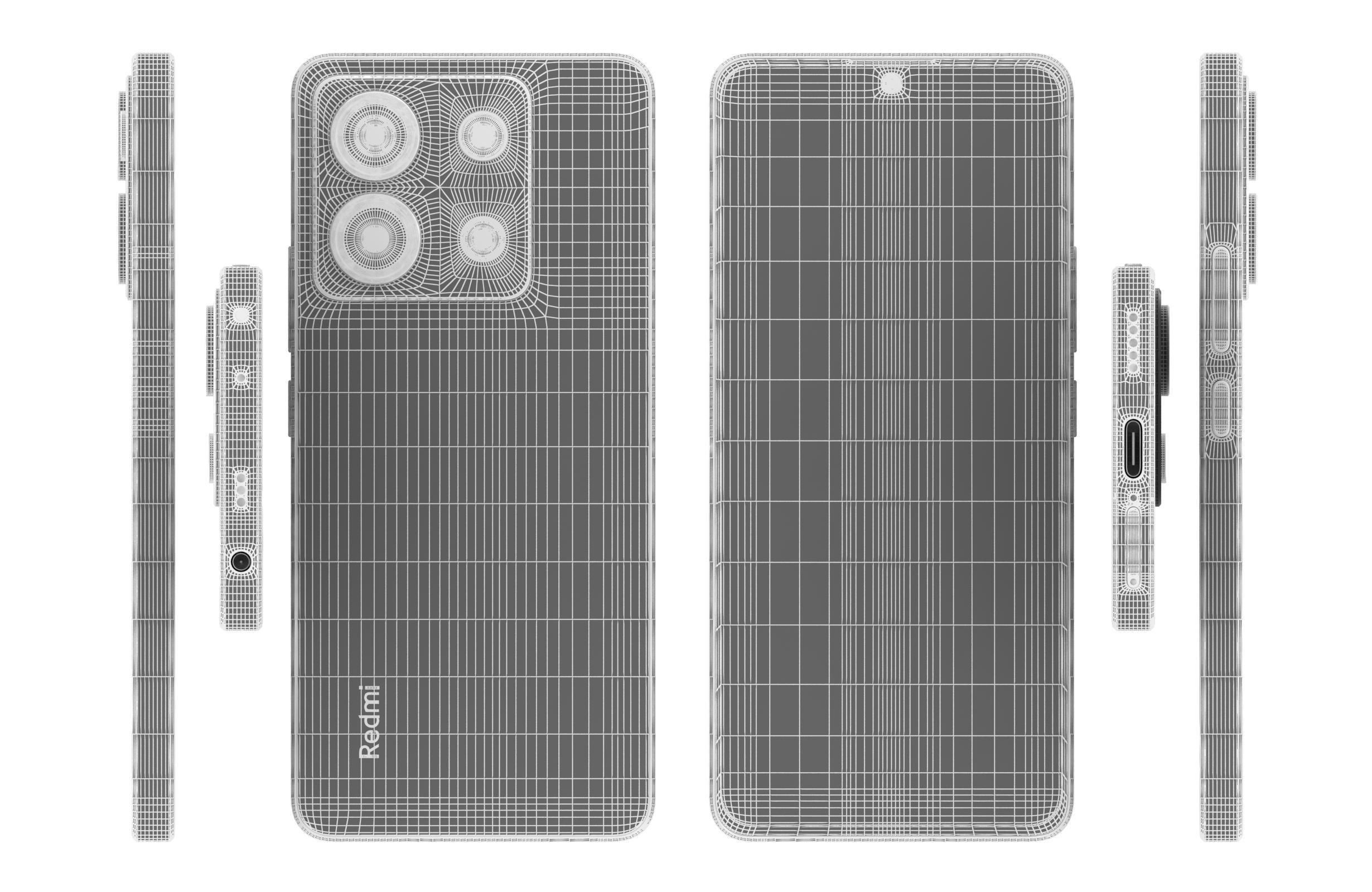 Xiaomi Redmi Note 13 Pro Black 3D model_17